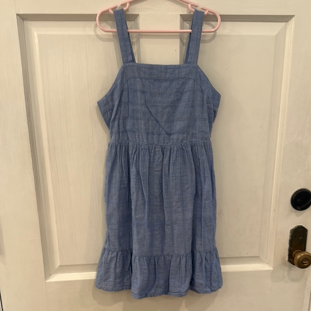 Cat & Jack Blue Ruffled Tiered Sundress Size 7/8